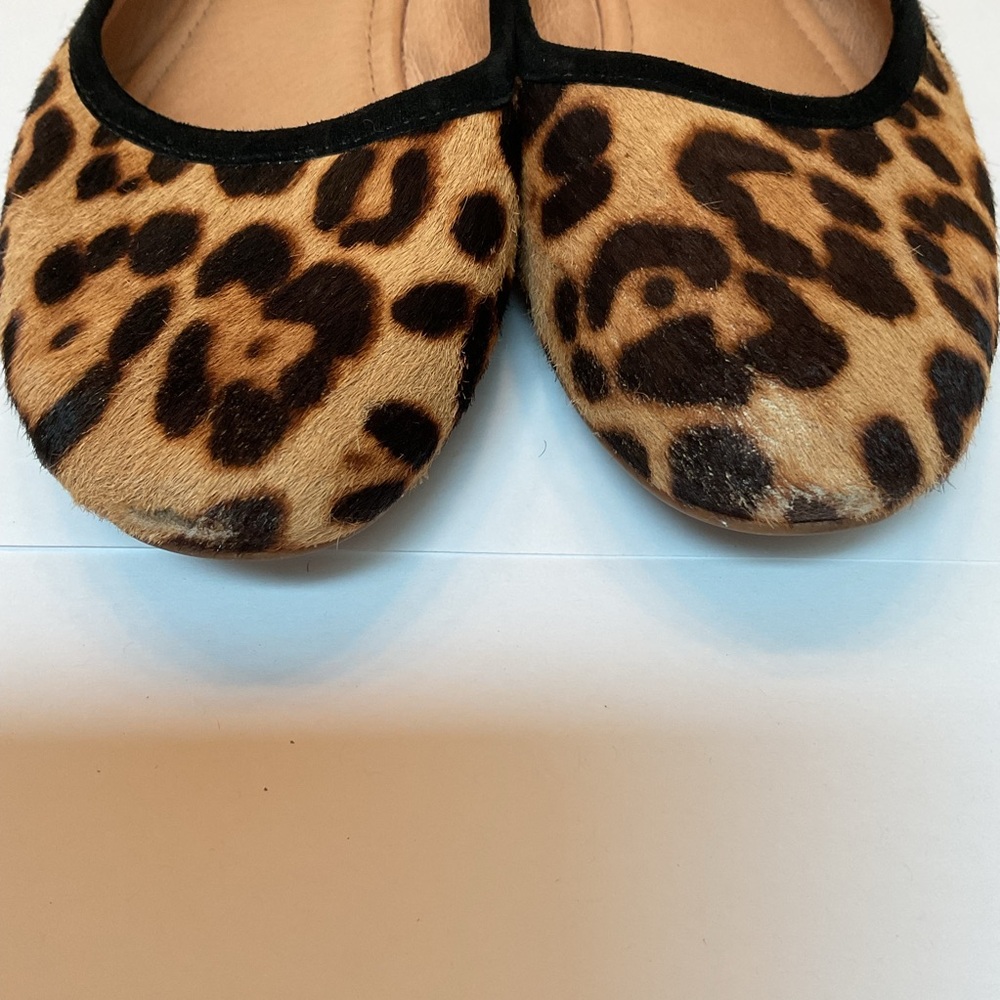Madewell The Reid Ballet Flat in Leopard Calf Hair Black Brown Tan Cheetah 7.5 - Picture 8 of 14
